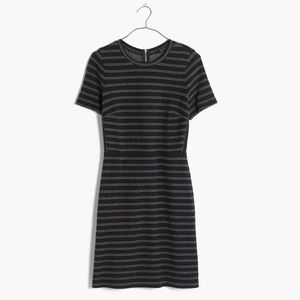 Madewell Striped Upstage Short Sleeve Knit Dress Size 00